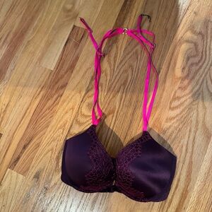 Victoria's Secret burgundy Plunge Bra. 32d.